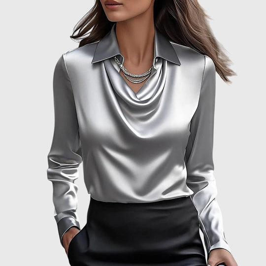 Samaire – Elegante Satinbluse für Frauen