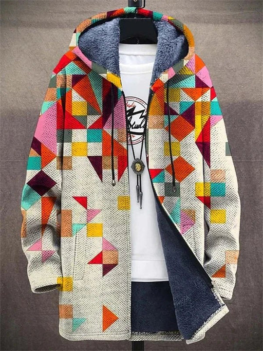 Ashton – Patchwork Kapuzenmantel
