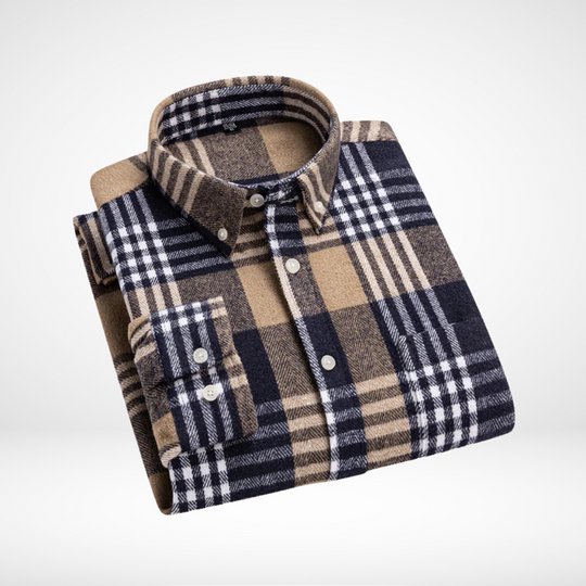 Glenworth – Herren Winter Karo Flanellhemd