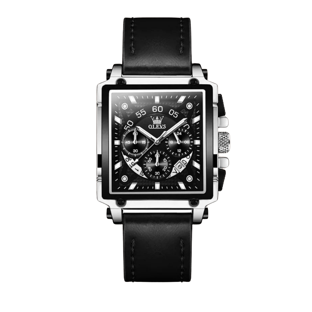 Fashion Square Dial Chronograph Watch