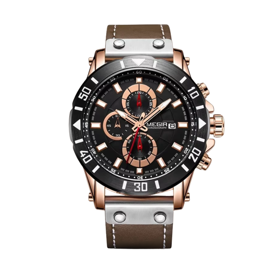 Leather Strap Quartz Watch