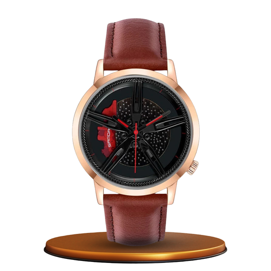 Rotating Hub Dial Quartz Watch