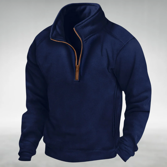 Harley – Fleece-Pullover mit halbem Reißverschluss für Männer