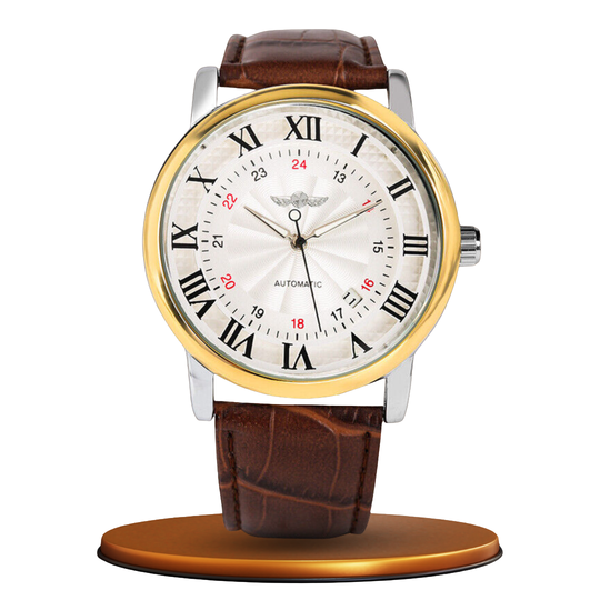 Fashion Luxury Leather Full Automatic Watch