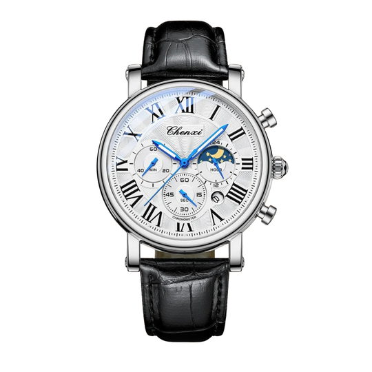 Luxury Leather Strap Quartz Watch