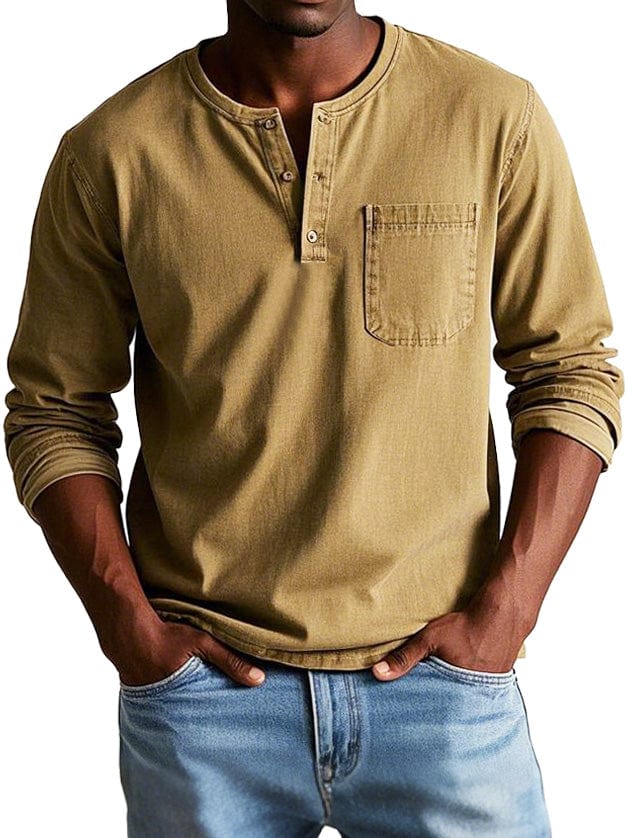Derick – Lässiges Henley-Shirt für Herren