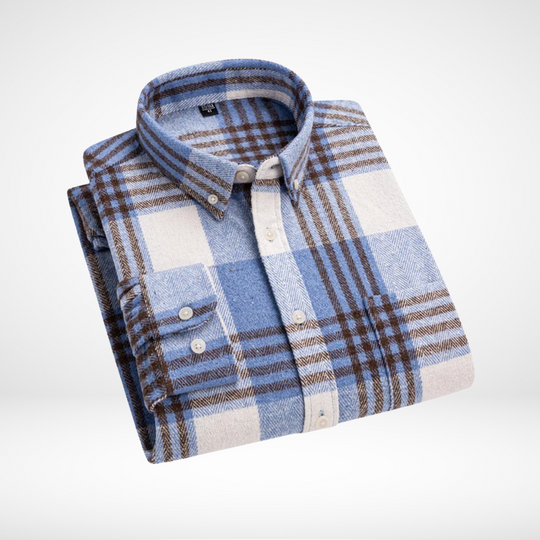 Glenworth – Herren Winter Karo Flanellhemd