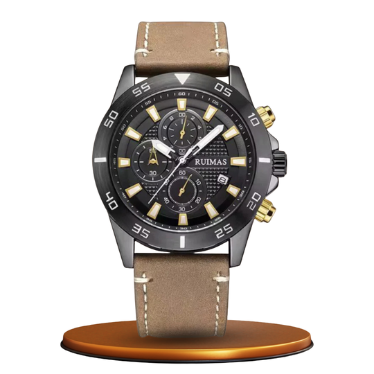 Dial Quartz Chronograph Watch