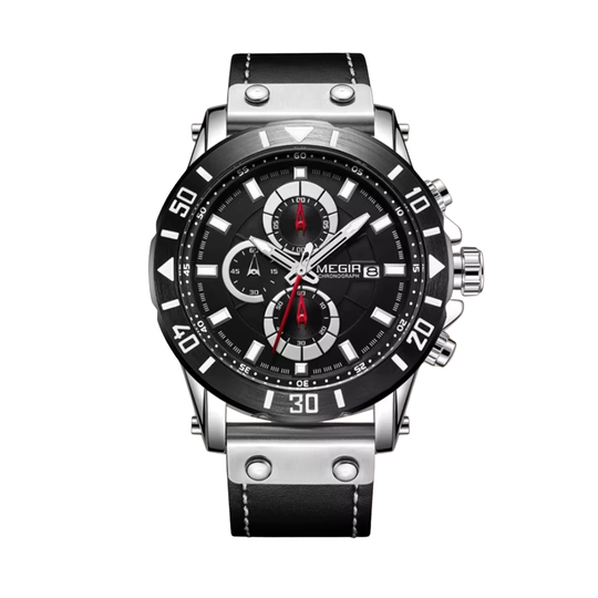 Leather Strap Quartz Watch