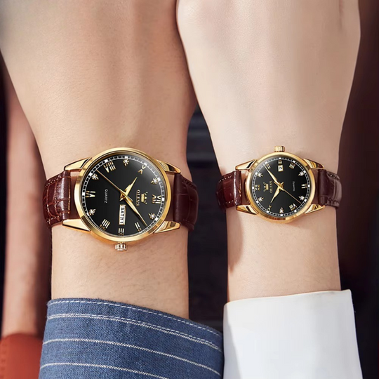 Business Style Analog Quartz Couple Watch