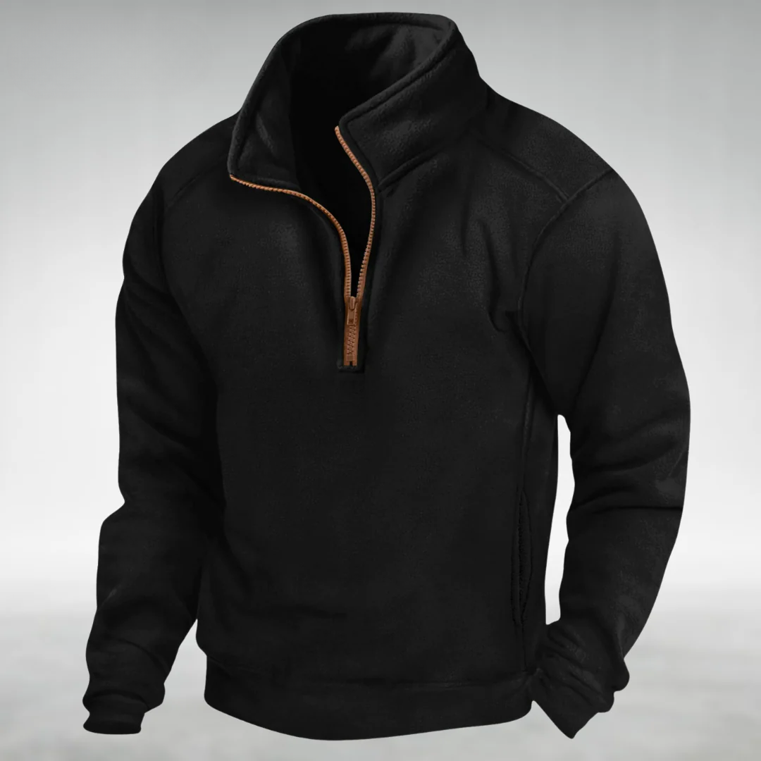 Harley – Fleece-Pullover mit halbem Reißverschluss für Männer