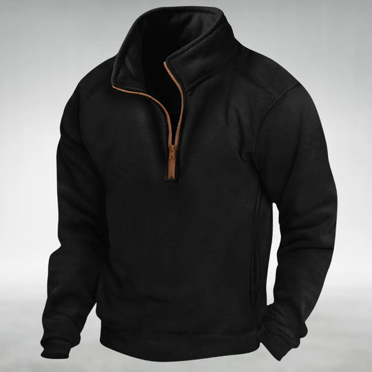 Harley – Fleece-Pullover mit halbem Reißverschluss für Männer