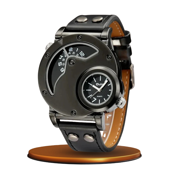 Luxury Dual Time Quartz Watch