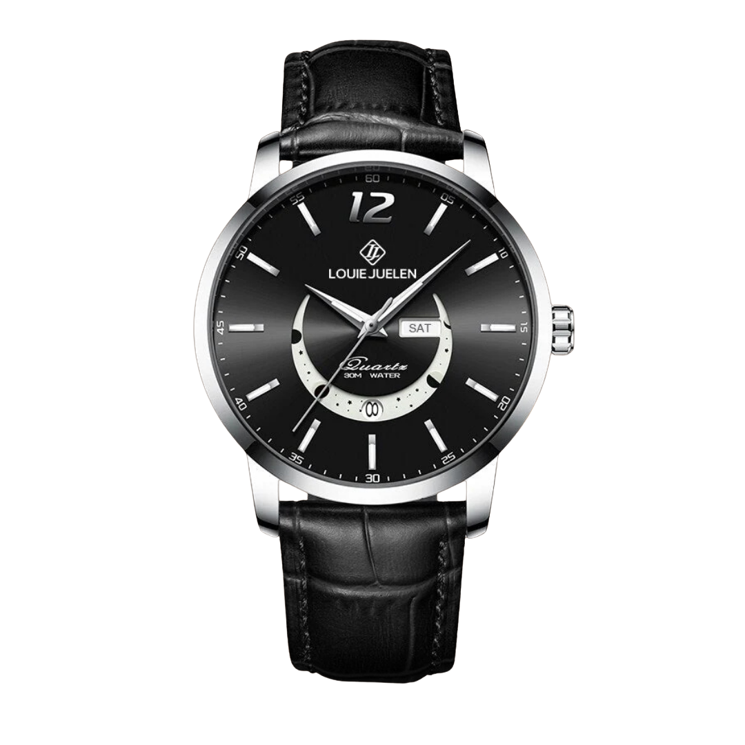 Elegant Luminous Moonphase Watch