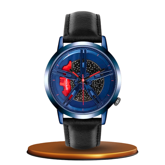 Rotating Hub Dial Quartz Watch