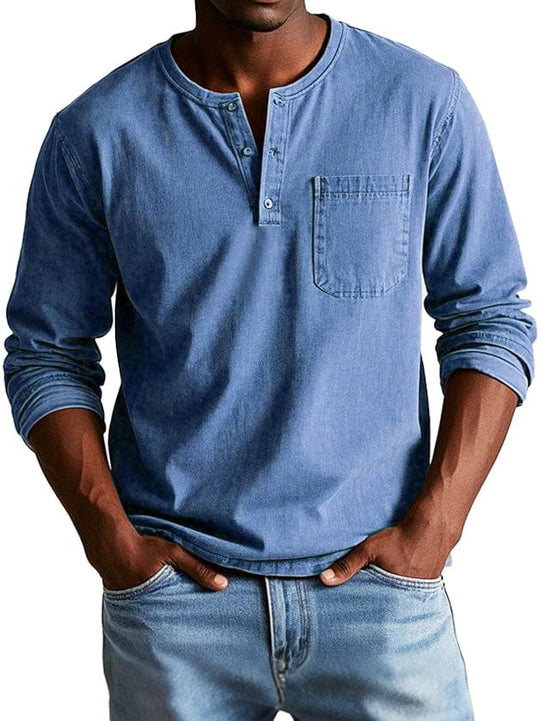 Derick – Lässiges Henley-Shirt für Herren