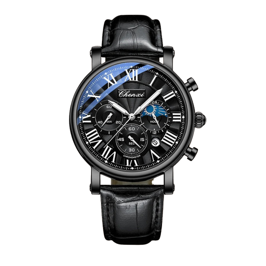 Luxury Leather Strap Quartz Watch