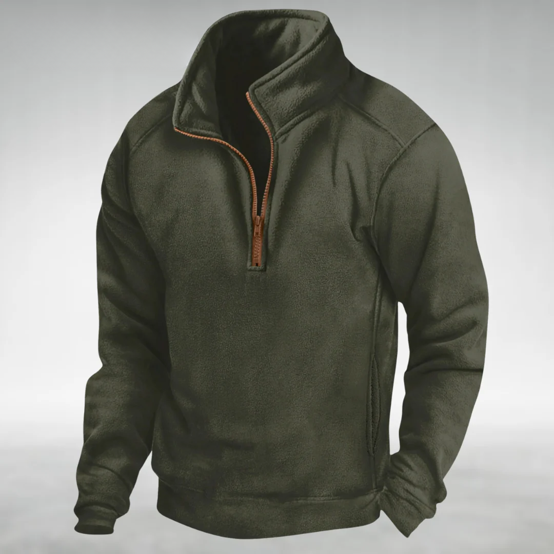 Harley – Fleece-Pullover mit halbem Reißverschluss für Männer