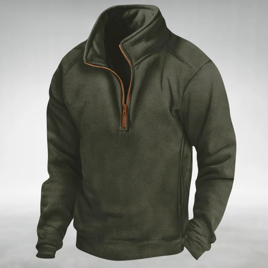 Harley – Fleece-Pullover mit halbem Reißverschluss für Männer