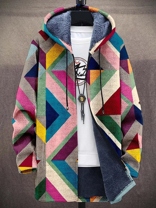 Ashton – Patchwork Kapuzenmantel