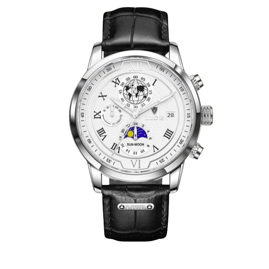 Premium Leather Band Chronograph Watch