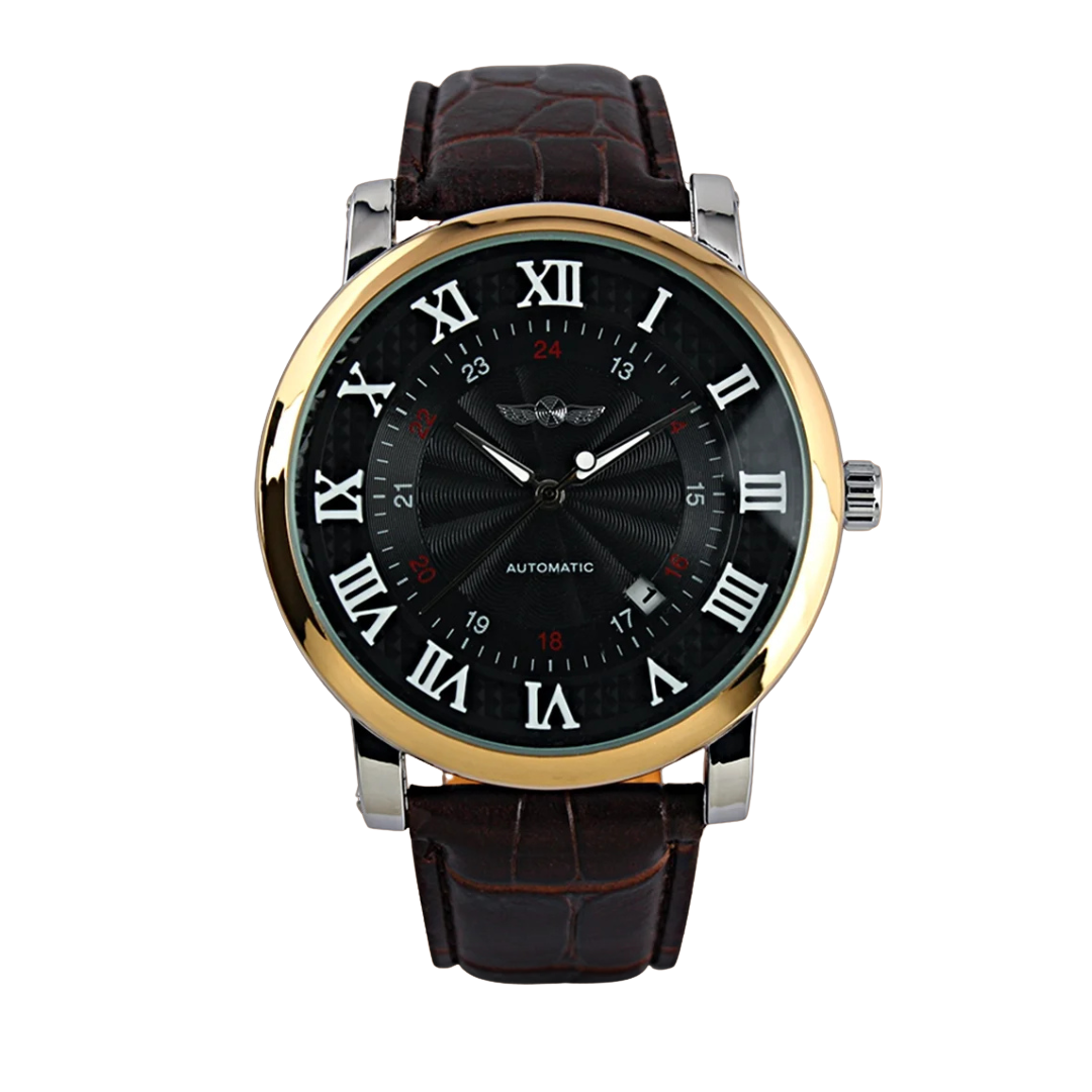 Fashion Luxury Leather Full Automatic Watch