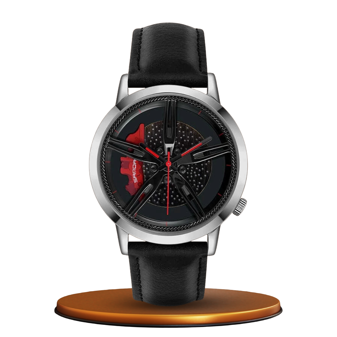 Rotating Hub Dial Quartz Watch