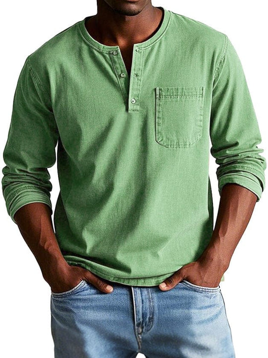 Derick – Lässiges Henley-Shirt für Herren
