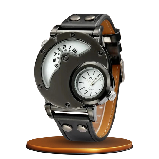 Luxury Dual Time Quartz Watch