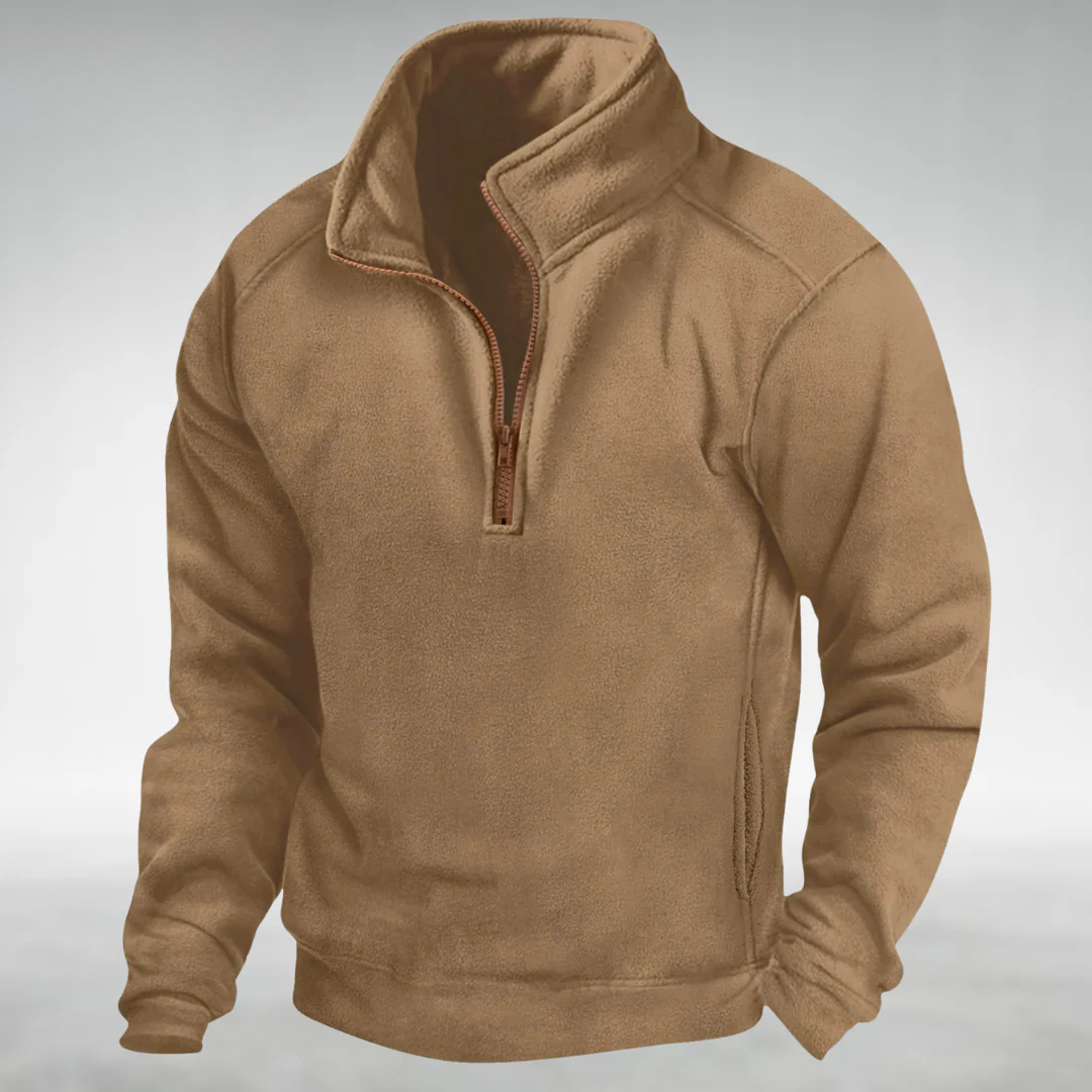 Harley – Fleece-Pullover mit halbem Reißverschluss für Männer