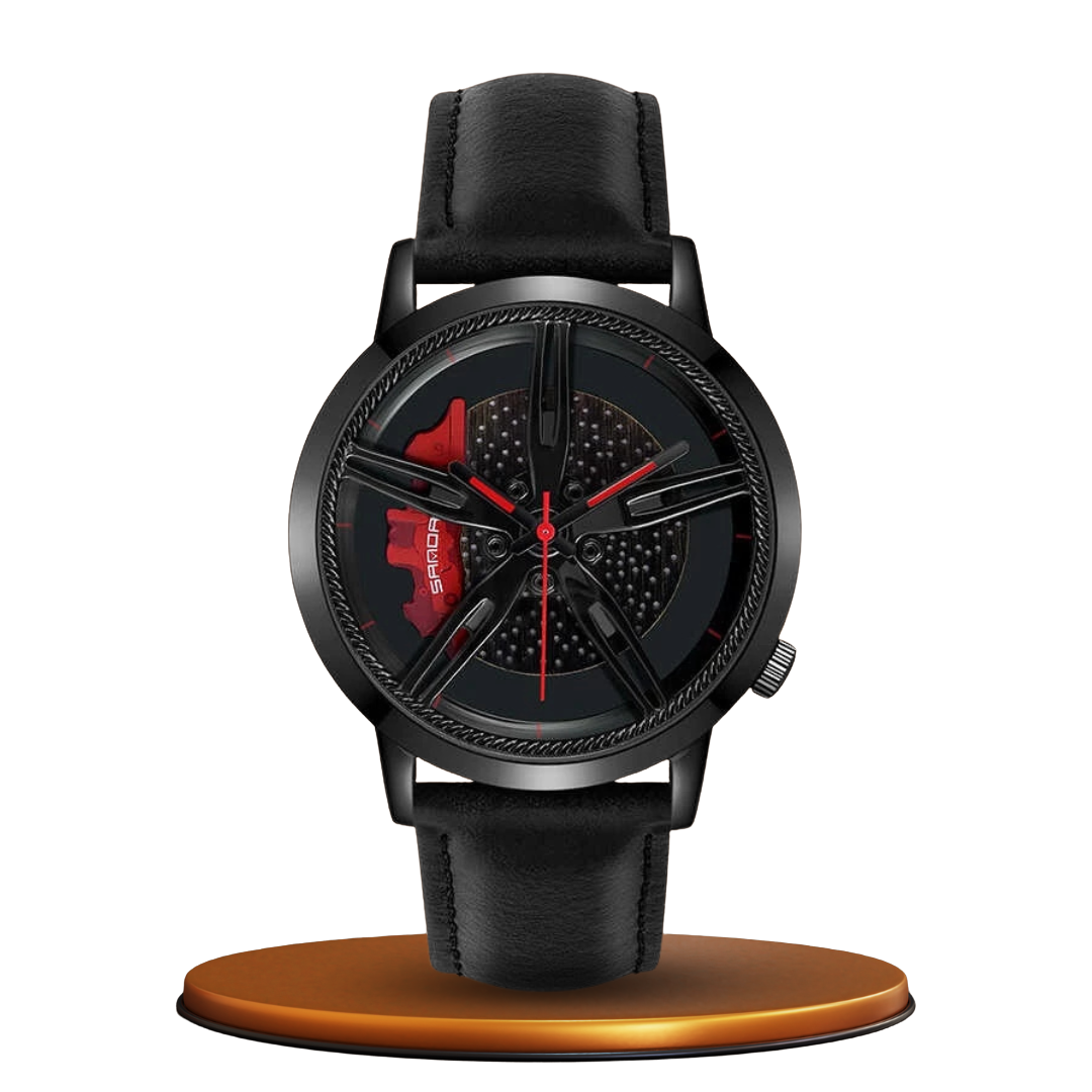 Rotating Hub Dial Quartz Watch