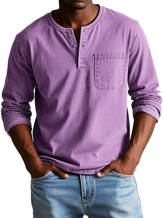 Derick – Lässiges Henley-Shirt für Herren