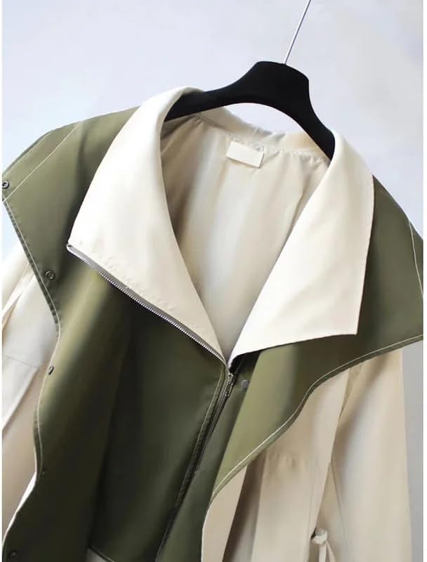 Lieselotte – Zweifarbige Kapuzen-A-Linien-Jacke für Frauen