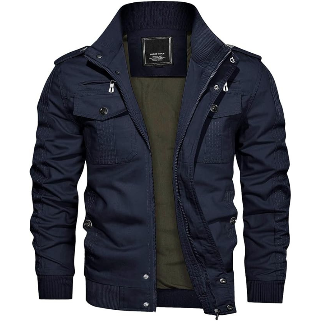 Matteo – Klassische Bomberjacke aus Baumwolle für Herren