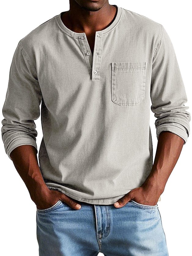 Derick – Lässiges Henley-Shirt für Herren