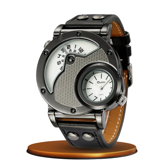 Luxury Dual Time Quartz Watch