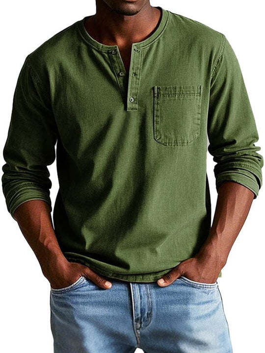 Derick – Lässiges Henley-Shirt für Herren