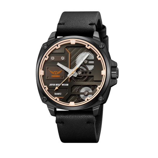 Quartz Leather Men's Watch