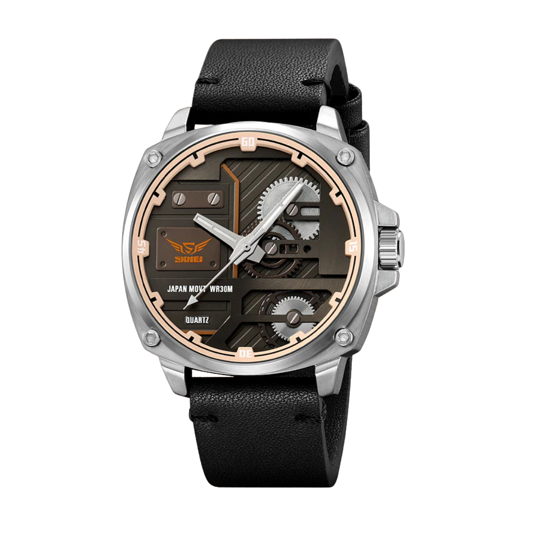 Quartz Leather Men's Watch