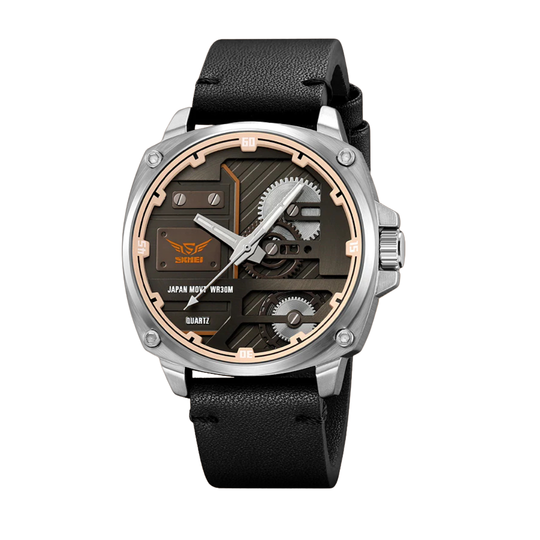 Quartz Leather Men's Watch