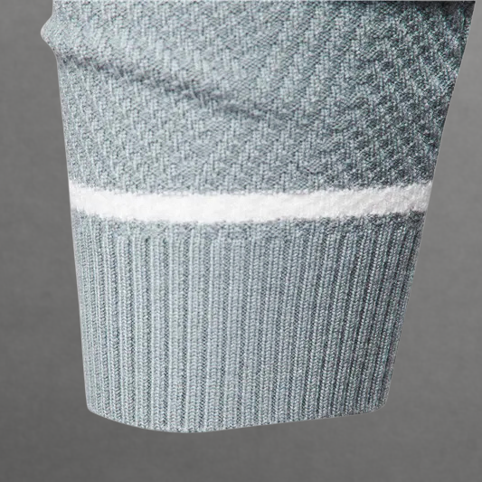 Oliver – Gestreifter Rundhals-Strickpullover für Herren