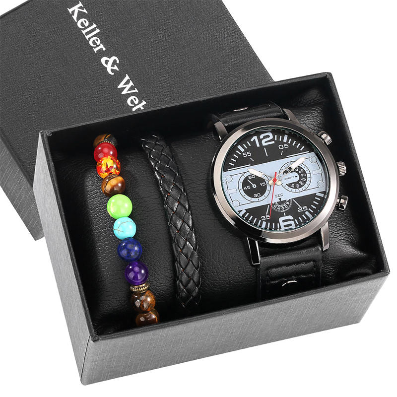 Horizon Analog Watch & Bracelet Set