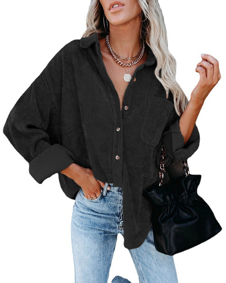 Eloura – Corduroy Button-Up Hemd für Frauen