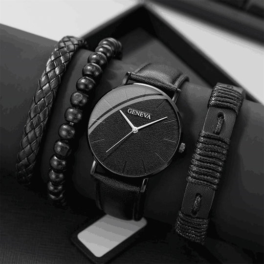 Lightweight Minimalist Business Watch & Bracelet Set
