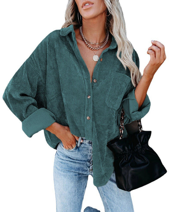 Eloura – Corduroy Button-Up Hemd für Frauen