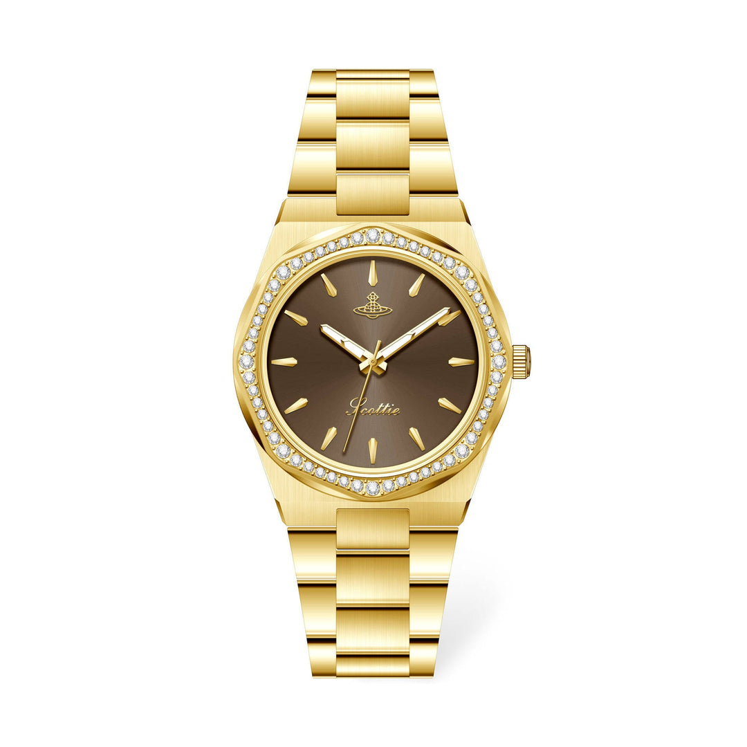 Stainless Octagonal Diamond Dainty Watch