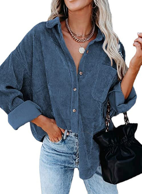 Eloura – Corduroy Button-Up Hemd für Frauen