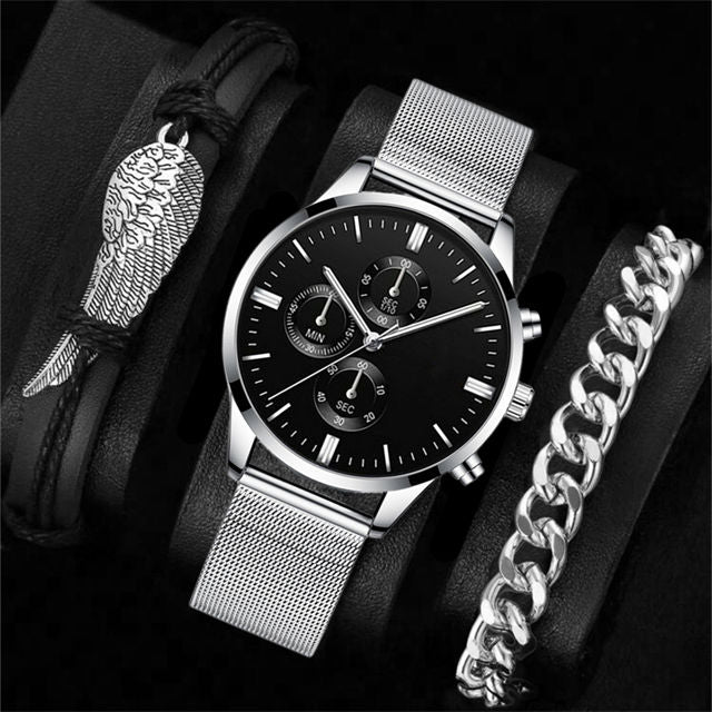 Heritage Chronograph Watch and Bracelet Set