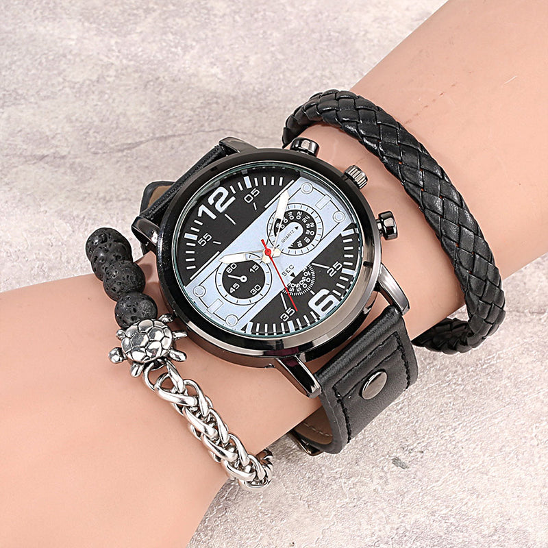 Horizon Analog Watch & Bracelet Set