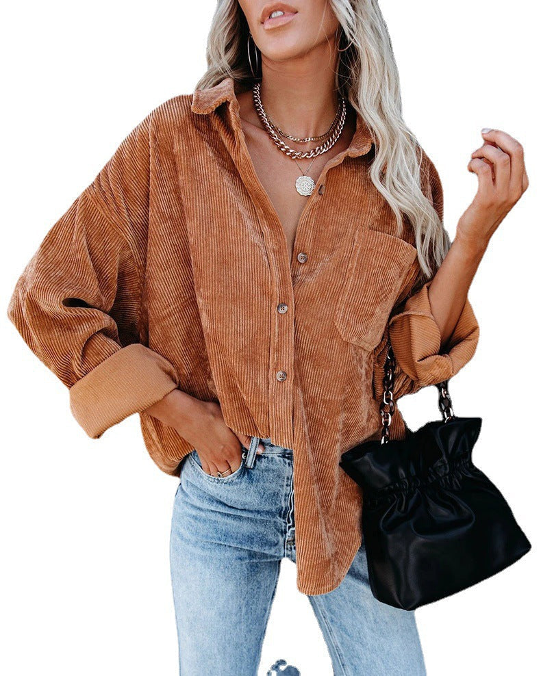 Eloura – Corduroy Button-Up Hemd für Frauen